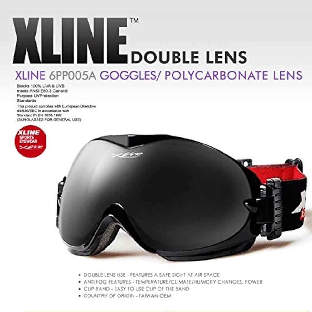 Amazon.co.jp: XLINE 6pp005 ダブルレンズ スキー スノーボード